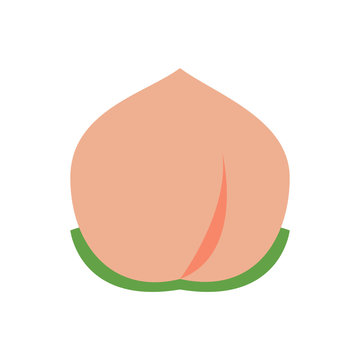 Peach icon,vector illustration. Flat design style. vector peach icon illustration isolated on White background, peach icon Eps10. peach icons graphic design vector symbols