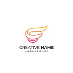 Abstract Letter E Illustration Vector Design Template.