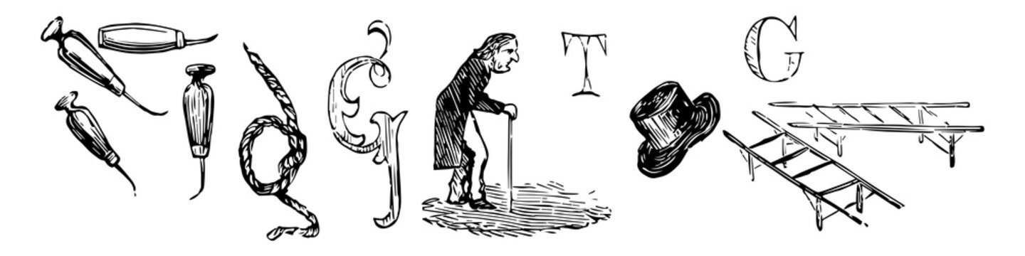 Value Rebus vintage illustration.