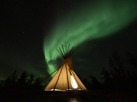 Aurora Borealis in Yellowknife, Canada
