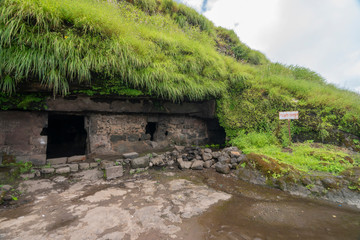Ancient cave at  Lohagad Fort,Lonavala,Maharashtra,India