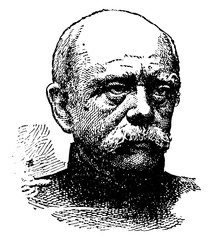 Prince Bismarck, vintage illustration