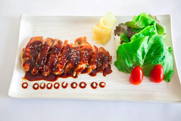 Chicken Steak with teriyaki sauce