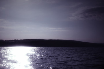 sunset over the sea