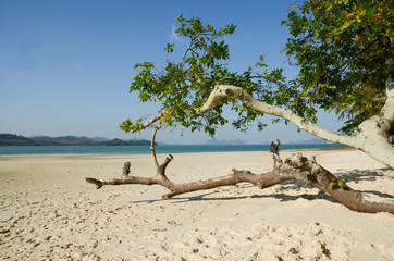 peaceful beach at Koh Lawa, Phang Nga province, Thailand © wichitra