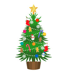 クリスマスツリー　イラスト