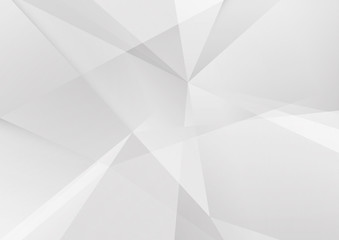 White and grey background. Corporate technology modern design. Pattern style geometric. Abstract modern background used about technology or product presentation backdrop. Vector illustration.