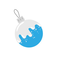 ball christmas decoration isolated icon vector illustration design