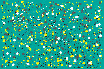 Halftone abstract black random dots. Vector