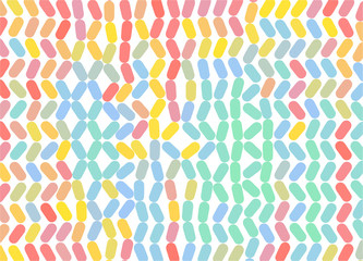 Abstract background with color ovals. Vector illustration for print, textile, fabric, package, wrapping or cover.