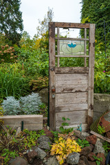 Door to nowhere in the garden