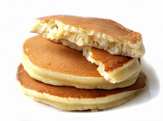 Pancakes. Tasty breakfast. American pancakes. Food from the test.