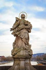 Obraz premium Würzburg , Sehenswürdigkeiten , Alte Mainbrücke
