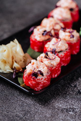 Various kinds of sushi