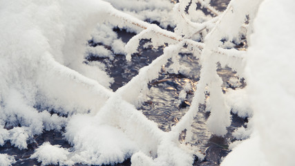 Winter Creek under snow cover