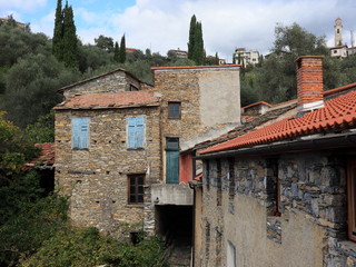 Marmoreo in Ligurien, ein Dorf in den Bergen