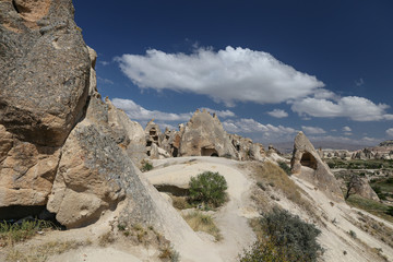 Rock Formations in Swords Valley, Cappadocia, Nevsehir, Turkey