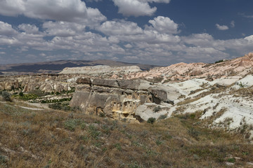 Fototapeta na wymiar Rose Valley in Cavusin Village, Cappadocia, Nevsehir, Turkey