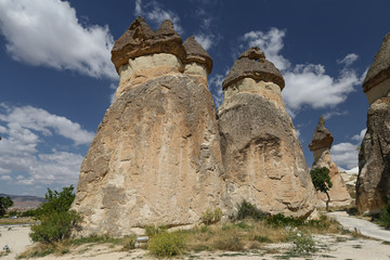 Rock Formations in Pasabag Monks Valley, Cappadocia, Nevsehir, Turkey