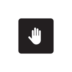 Fototapeta premium Hand stop icon symbol vector