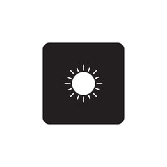 Sun icon symbol vector