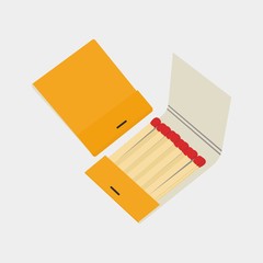 Match on fire vector