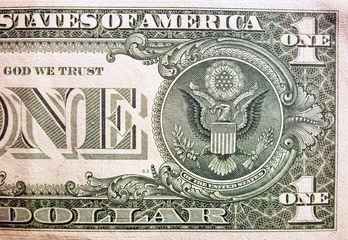 Rolgordijnen Dollarbiljet, close-up weergave © Rosario Rizzo