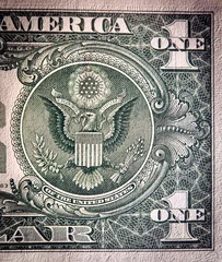 Keuken foto achterwand Fantasie Dollarbiljet, close-up weergave