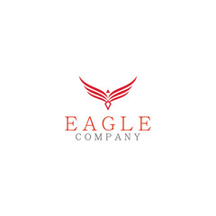 Elegant Eagle Hawk Falcon Logo design inspiration - vector