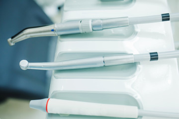 Equipment and dental instruments in dentist's room