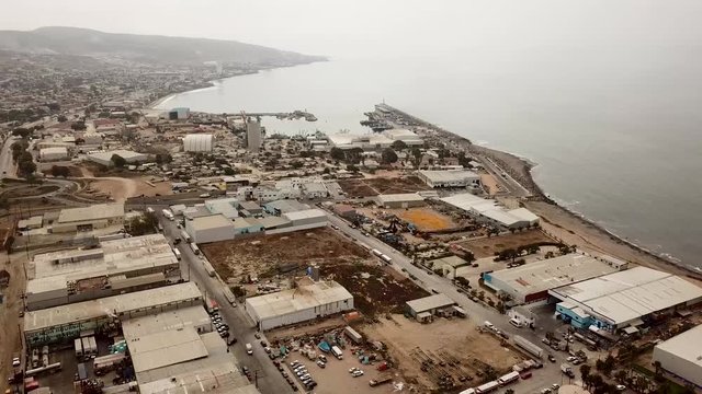 Controversial (polluting) fish processing plant in El Sauzal Ensenada Mexico