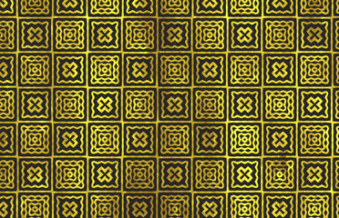 decorative yellow and black ornament pattern