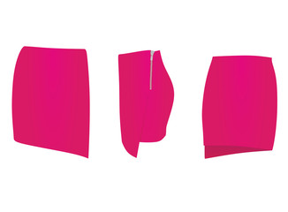 Rose  mini skirt. vector illustration