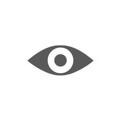 Eye icon vector isolated on white background. view symbol for your design, logo, application, UI