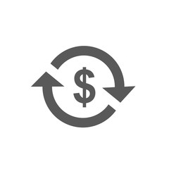Money transfer Icon vector isolated on white background, for your design, logo, application, UI
