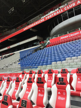 Ajax Amsterdam Stadium Seat White And Red