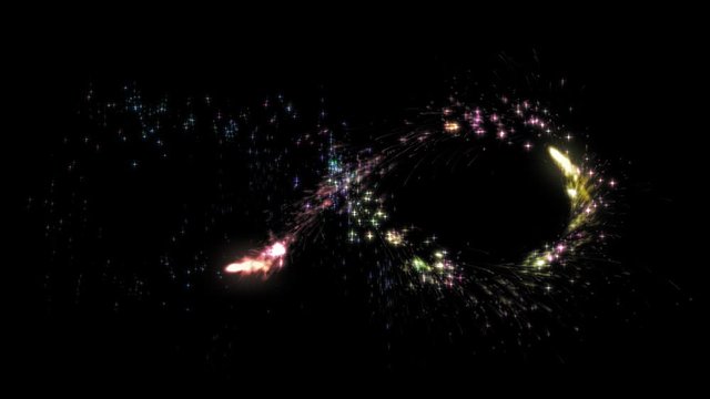 magic wisp infinity rainbow overlay particle loopable motion graphics for logo animation background new quality colorful cool nice beautiful 4k stock video footage