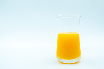 Refreshment Orange Juice Isolated on White Background