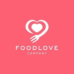Love food restaurant logo design