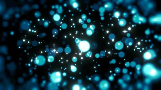 blue ambient particles abstract background