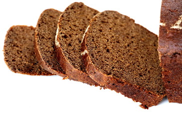 Black bread. Bakery products. Dough. Brown flour. Loaf of bread.