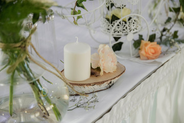 beautiful wedding table flower decoration