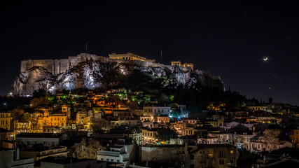 Athens at night