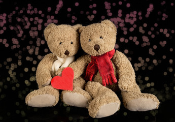 teddy bears with heart