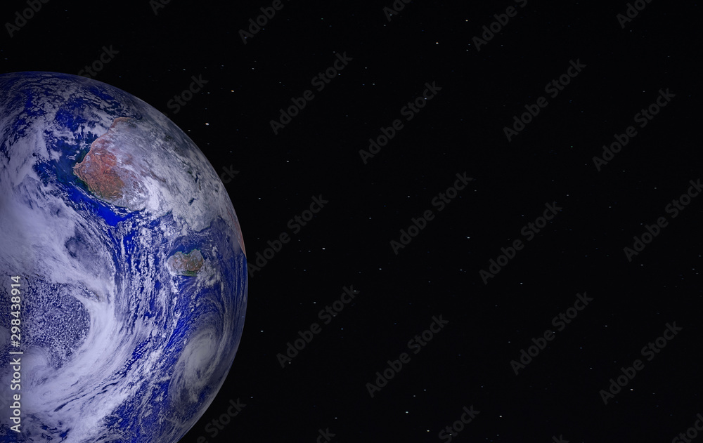Canvas Prints earth against the starry sky a place for the text copyspace. elements of this image are furnished by