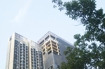 Obraz premium Newly completed residential buildings