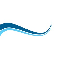 Wave line vector concept illustration design 