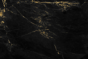 Black and gold marble texture design for cover book or brochure, poster, wallpaper background or realistic business and design artwork.
