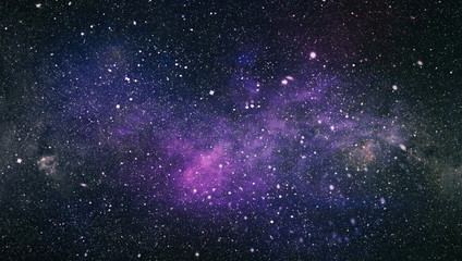 Background of the universe. Star cluster and nebula - A cloud in space. Abstract astronomical...