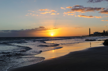 Sonnenuntergang in Maspalomas